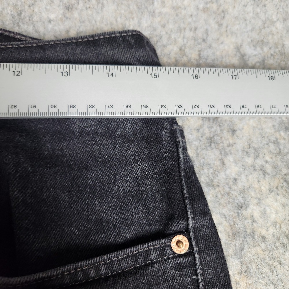Levis 505 VTG 90s Jeans Men 31x30 Black Denim Regular Straight Fit Punk Skater - Picture 6 of 7